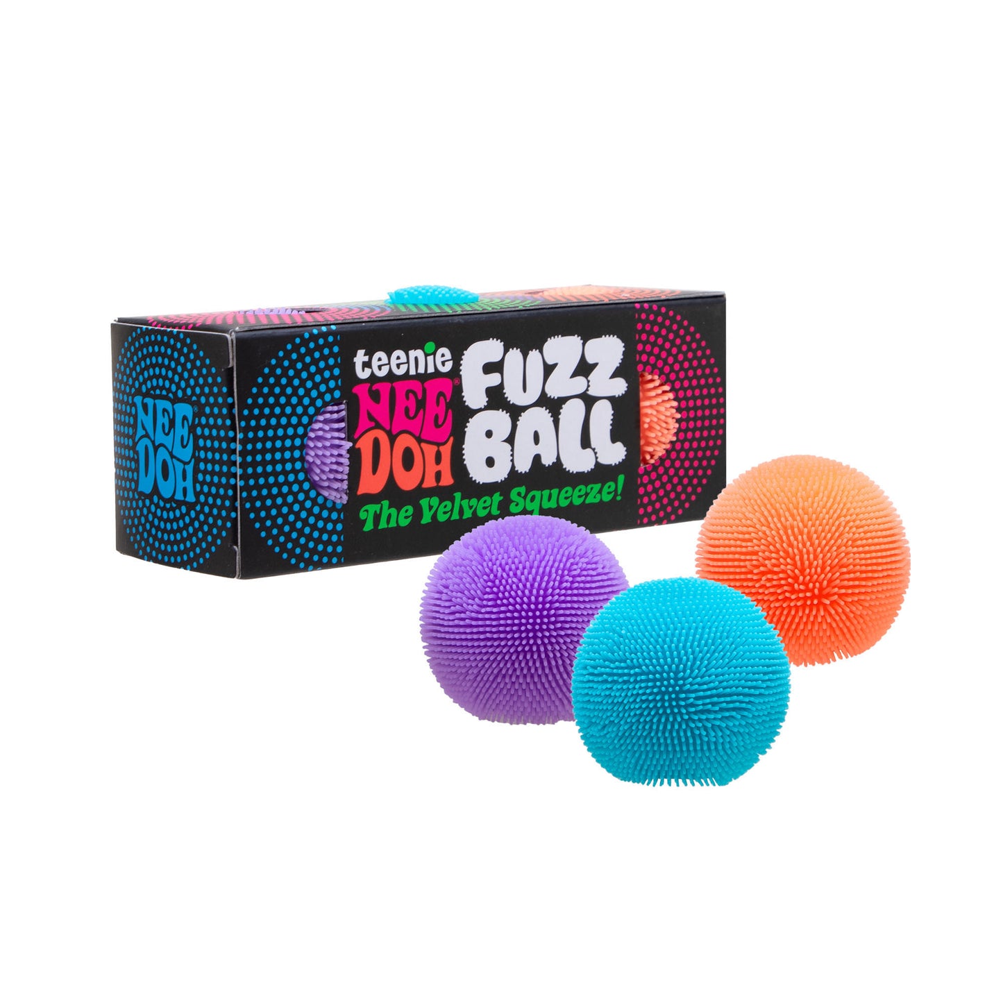 Shop authentic NeeDoh Teenie Fuzz Ball 3-Pack by Schylling at Hucklepuff Ranch. Three 1.5-inch fuzzy mini sensory squishies in assorted bright colors.