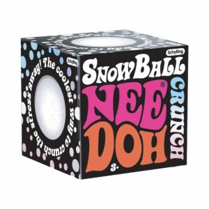 Authentic NeeDoh Snow Ball by Schylling white squishy sensory fidget toy