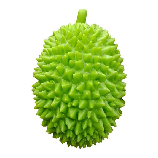 Realistic durian fruit squishy toy with spiky texture and slow-rise sensory design