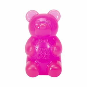 Pink NeeDoh Gummy Bear squishy sensory toy by Schylling