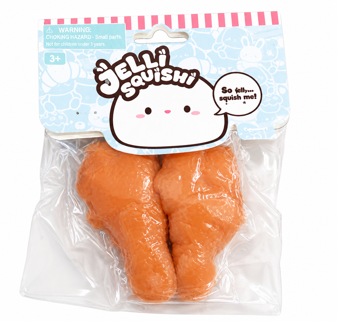 Chicken Leg Jelli Squishi toy with soft jelly texture for sensory and fidget play