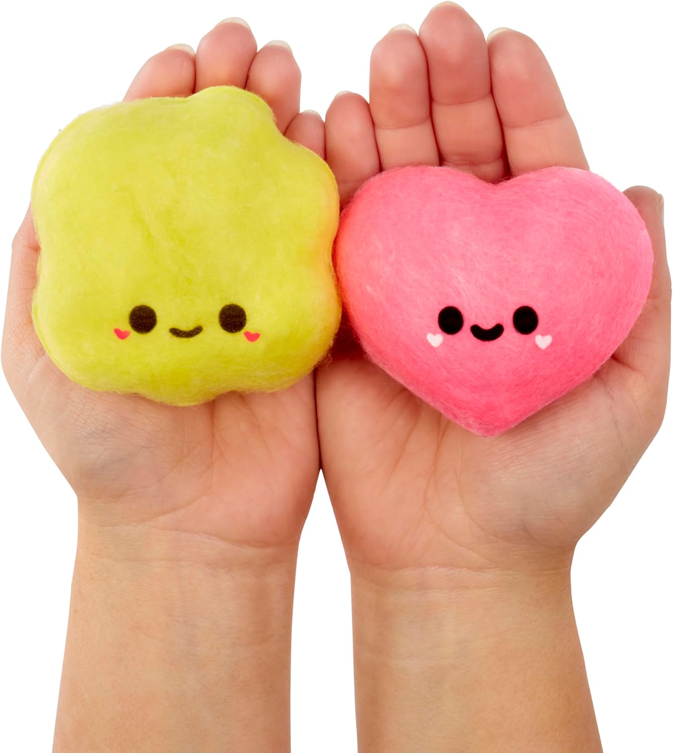 Fluffie Stuffiez Minis Popcorn and Heart Candy 2-Pack soft surprise squishy toys by MGA