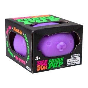 Schylling Needoh purple Funky Pup sensory squishy toy