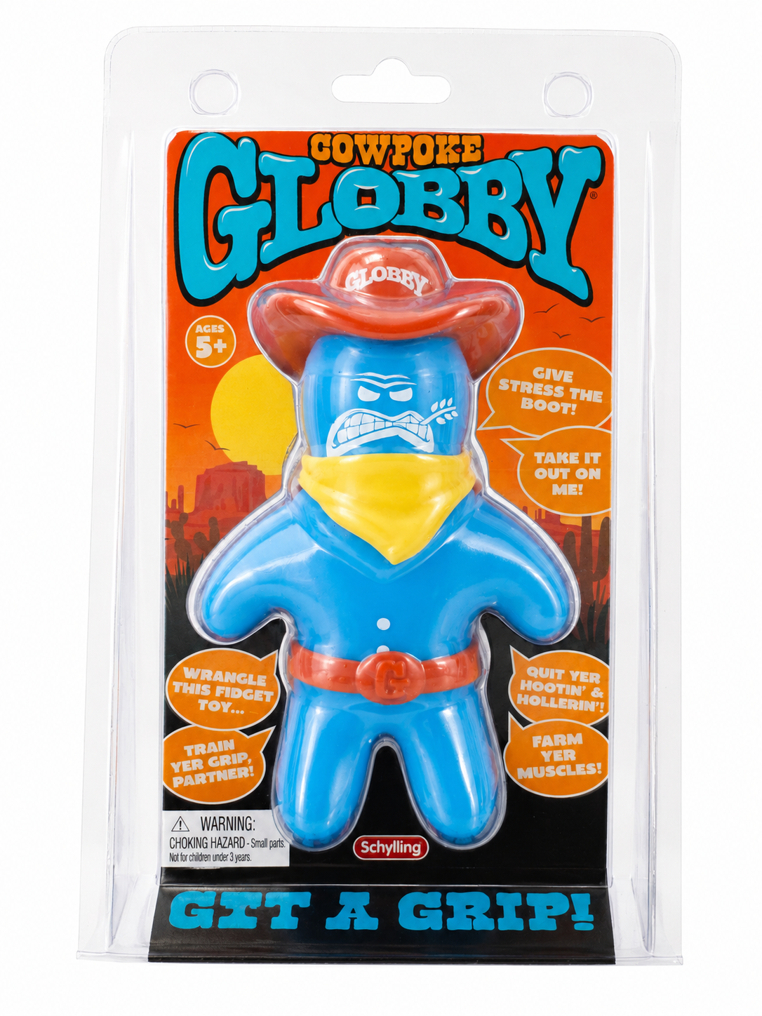 Authentic Schylling® Globby Cowpoke - Squishy fun