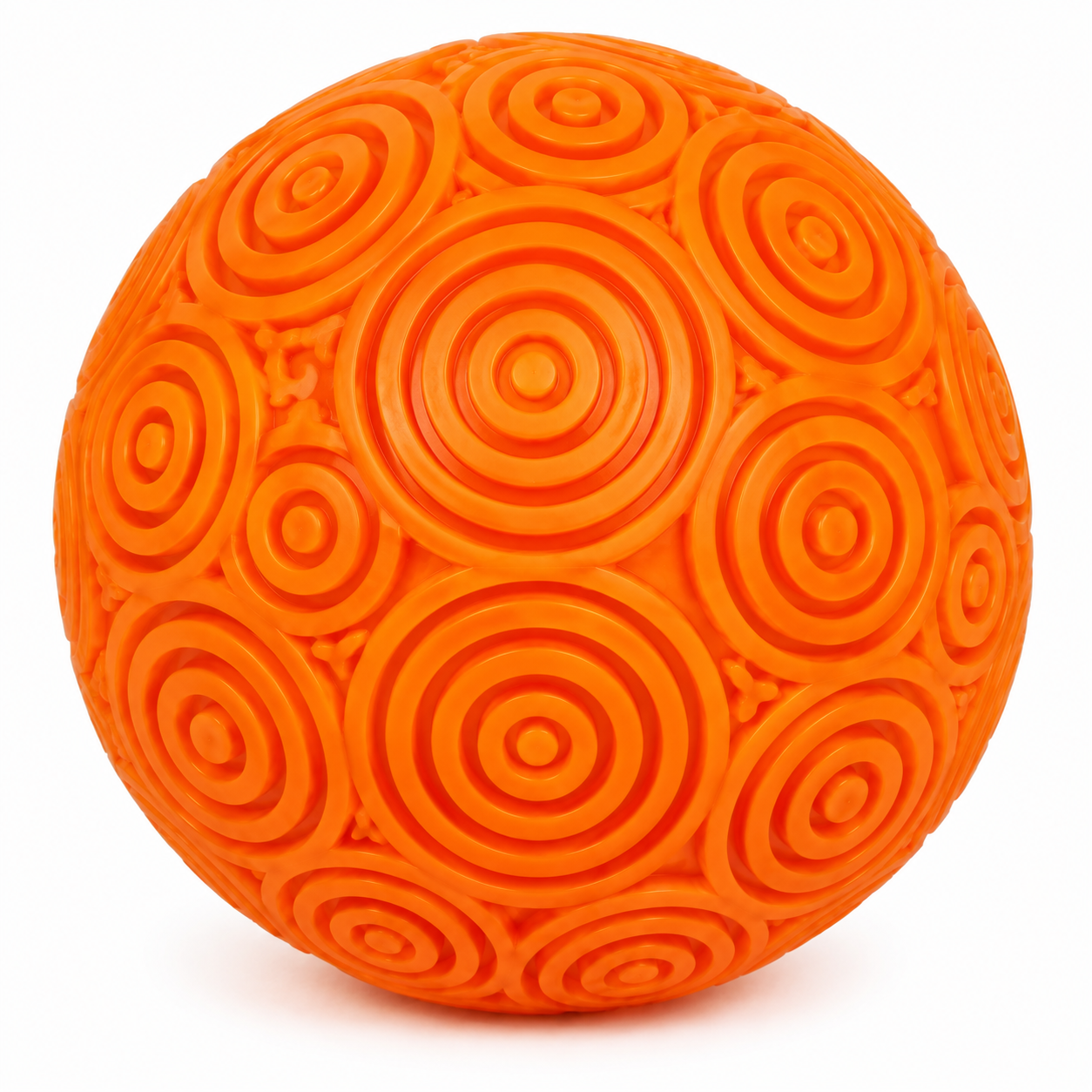 Super NeeDoh Ripples jumbo textured sensory squishy toy by Schylling in orange groove centric