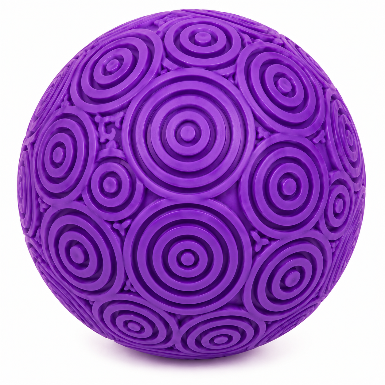 Super NeeDoh Ripples jumbo textured sensory squishy toy by Schylling in purple groove centric