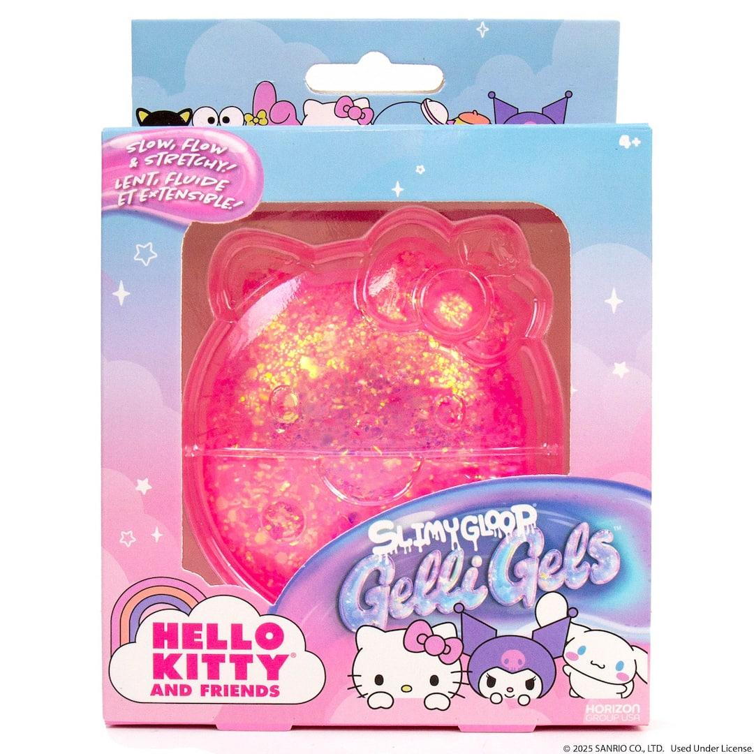 Hello Kitty SLIMYGLOOP Gelli Gels pink glitter squishy sensory squeeze toy