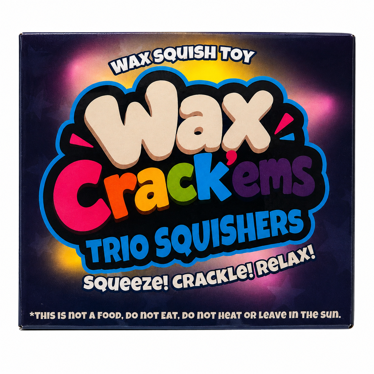 Wax Crack'ems Trio Squisher ASMR sensory toy with three wax cracking balls slime and foam clay