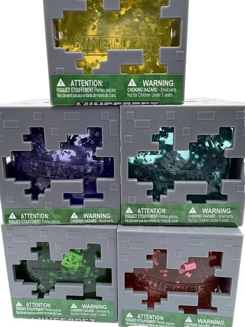 Authentic Minecraft Jelly Cube squishy mystery color sensory toy with possible chase figure
