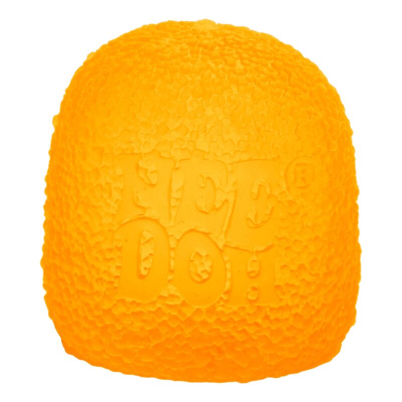 Orange NeeDoh Gumdrop by Schylling super solid sensory squishy toy