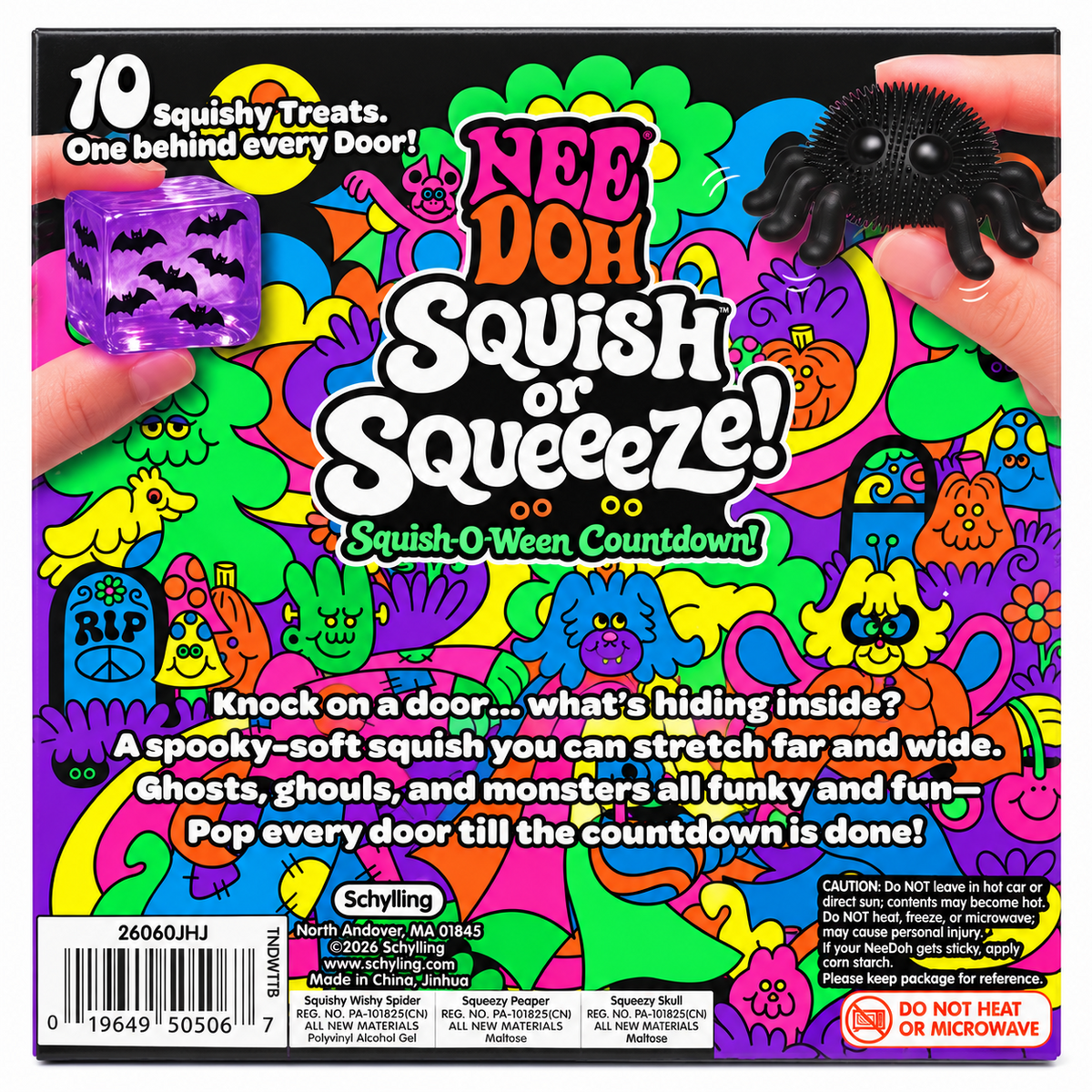 NeeDoh Squish-or-Squeeze Squish-O-Ween Countdown