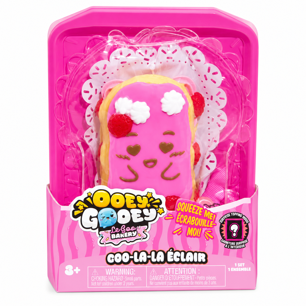 OOEY GOOEY Le Goo Bakery Goo-La-La Éclair soft bakery-themed sensory squishy fidget toy