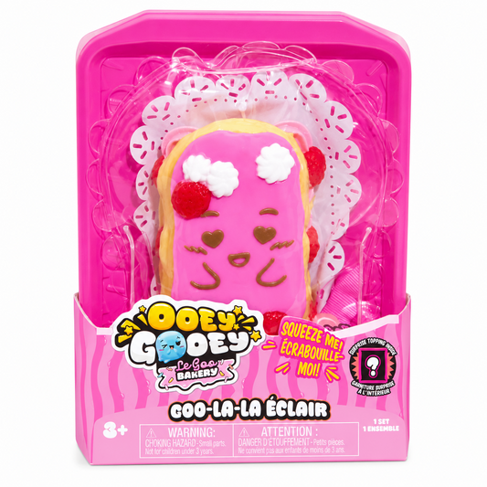OOEY GOOEY Le Goo Bakery Goo-La-La Éclair soft bakery-themed sensory squishy fidget toy