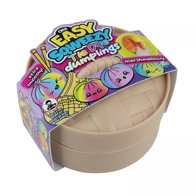 ORB Easy Sqweezy Tie Dye Mystery Dumpling colorful sensory squishy fidget toy