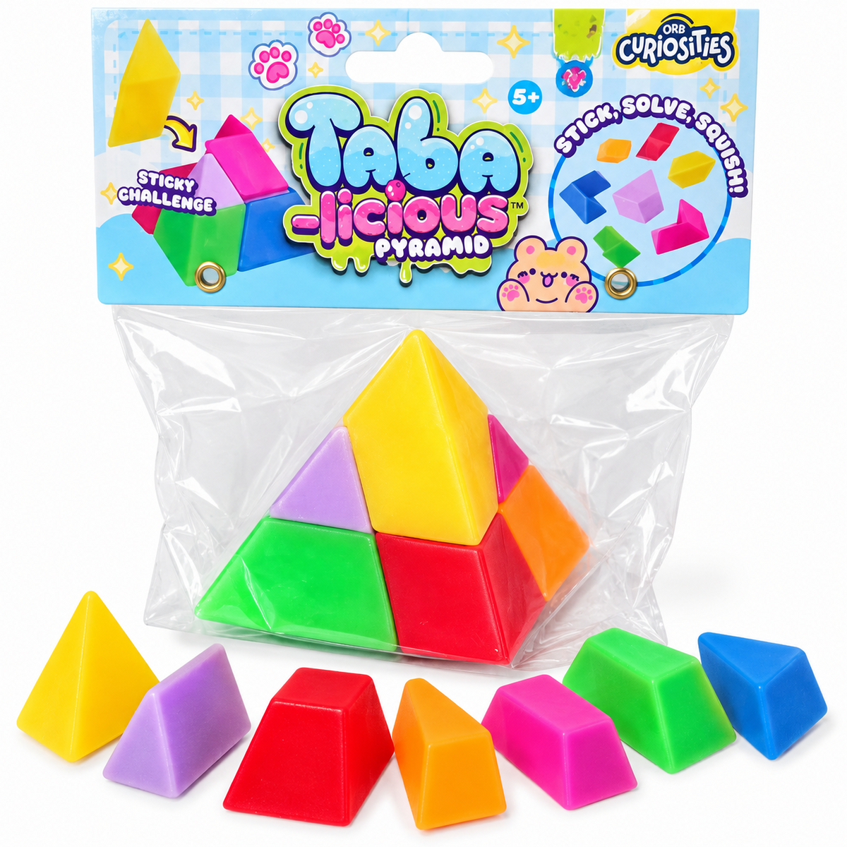 ORB Taba-licious Pyramid colorful sticky squishy sensory puzzle toy