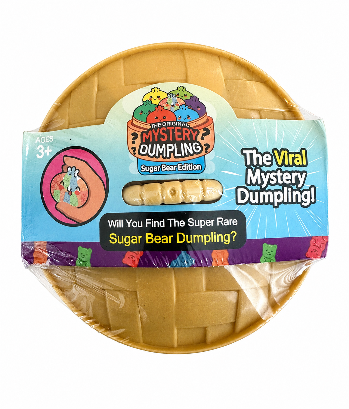 The Original Mystery Dumpling Sugar Bear Edition sealed mystery squishy sensory toy with chance to find the Super Rare Sugar Bear