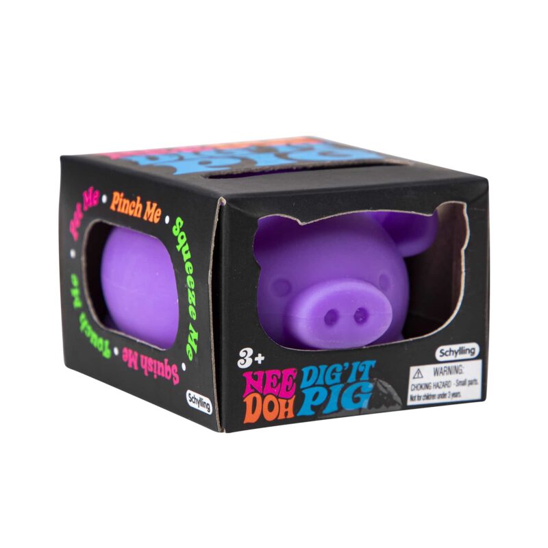 Authentic Schylling NeeDoh Dig’ It Pig – Pig Sensory Squishy