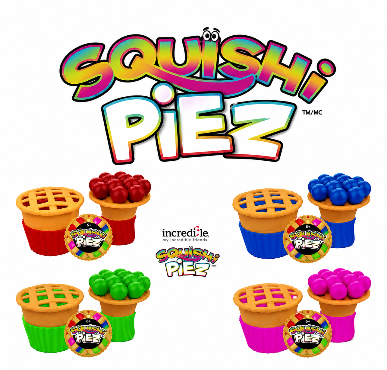 Squishi Piez - Random colors 1pc