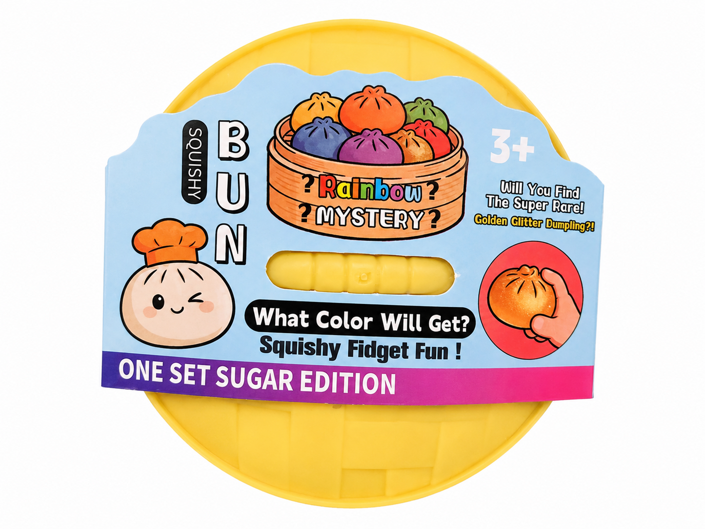 Rainbow Mystery Squishy Bun Sugar Edition mystery dumpling sensory squishy blind box