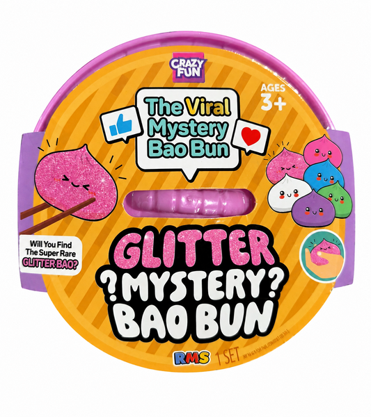 Authentic RMS Crazy Fun Glitter Mystery Bao Bun squishy dumpling sensory toy