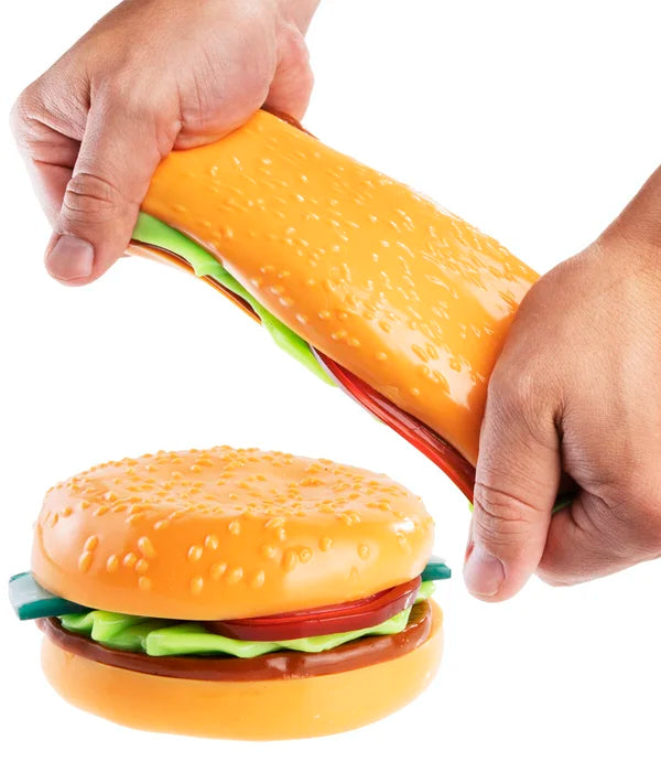 Stretcheez Burgers stretchy sensory squishy fidget toys in assorted styles and types