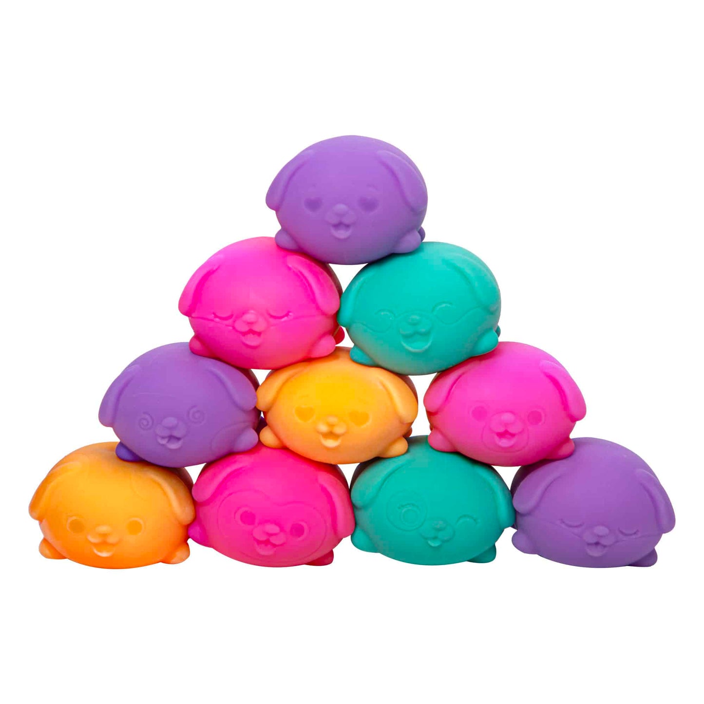 Authentic Schylling NeeDoh Teenie Funky Pup 3-Pack – Mini Dog Squishy Fidget Toys