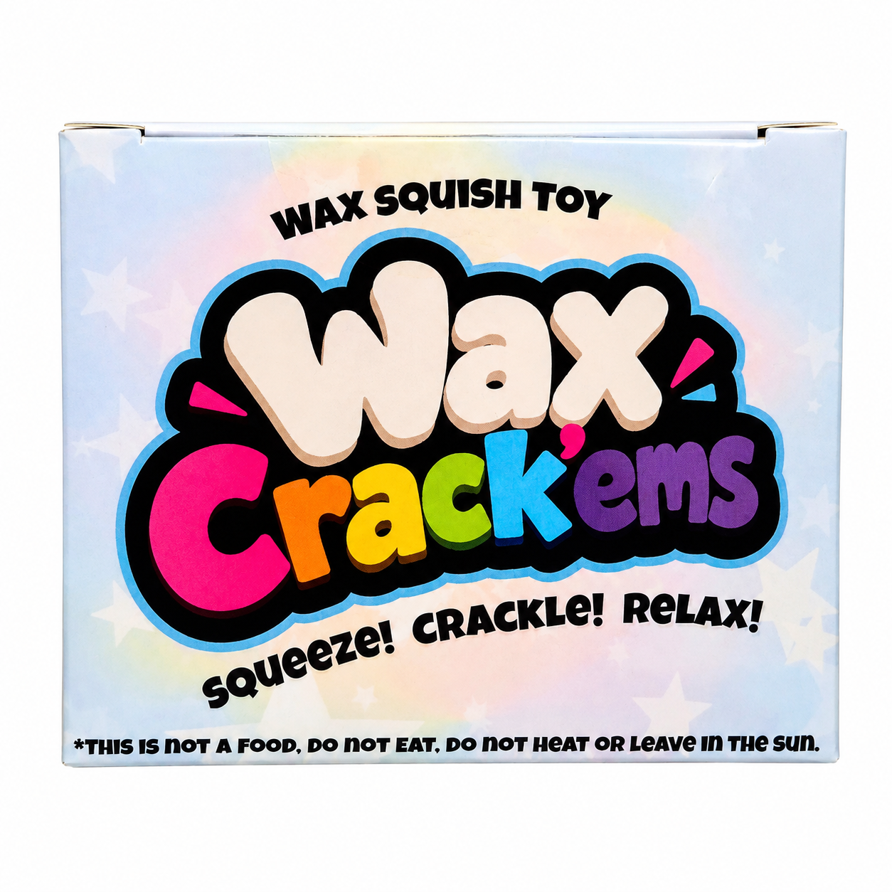 Wax Crack'ems Crack Ball crunchy wax shell filled with soft foam clay ASMR sensory squishy