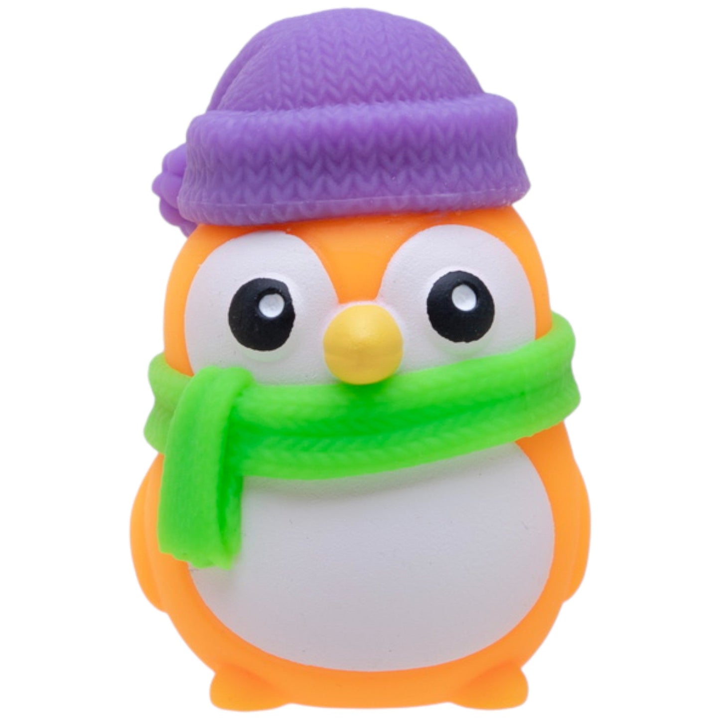 Authentic Schylling NeeDoh Polar Glow Penguin – Glow-in-the-Dark Crunchy Squishy